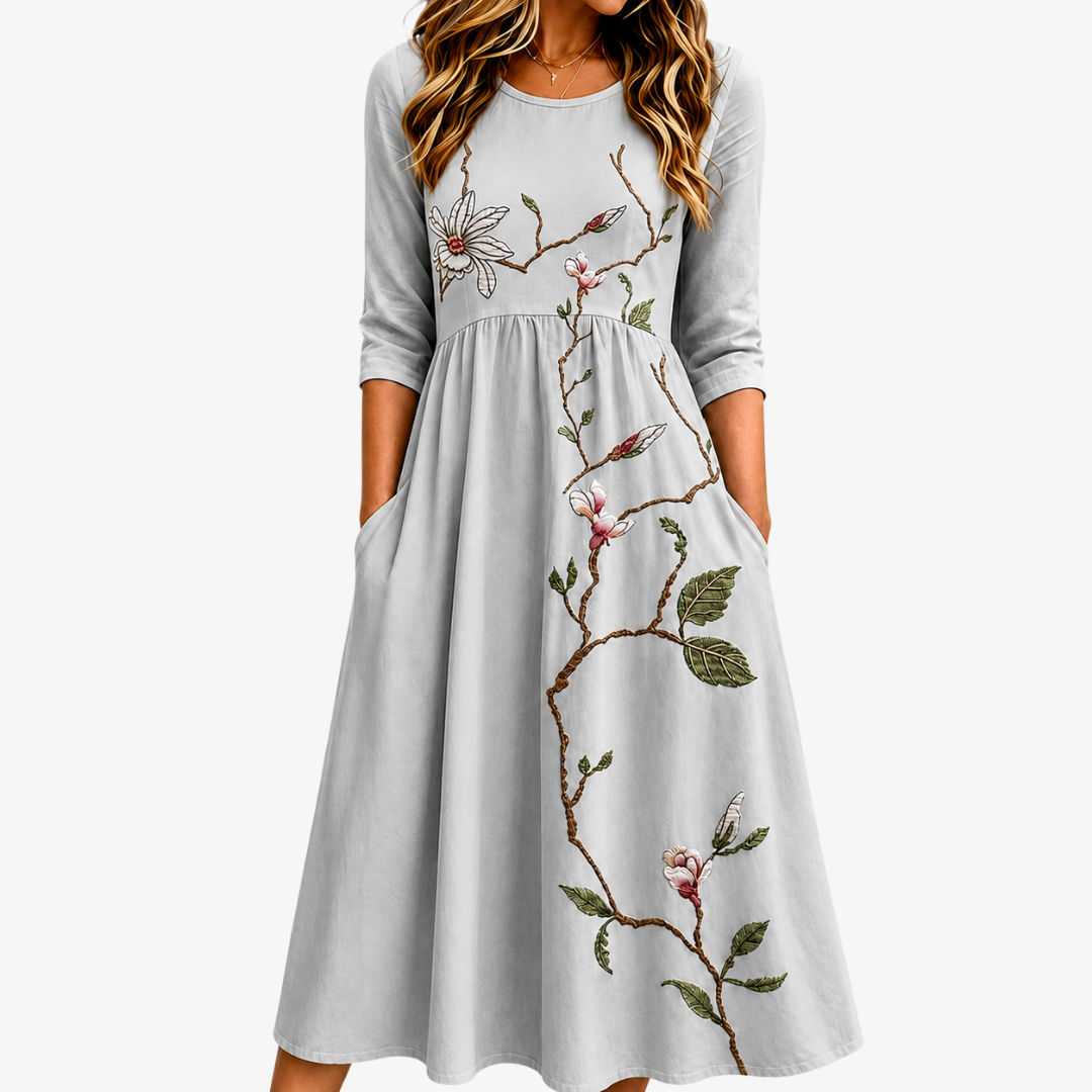 LETIZIA - VESTITO MIDI FLOREALE