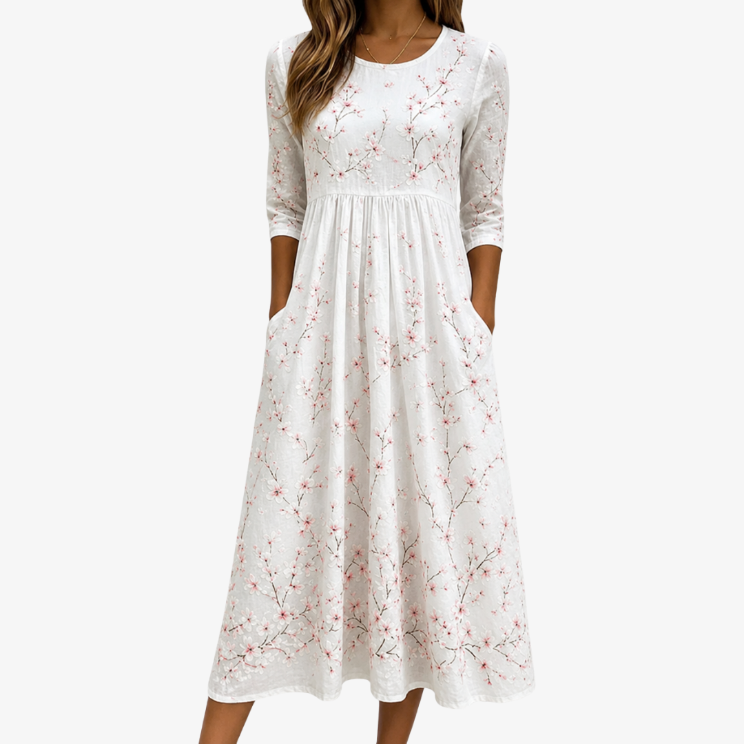 LILIANA - VESTITO MIDI FLOREALE