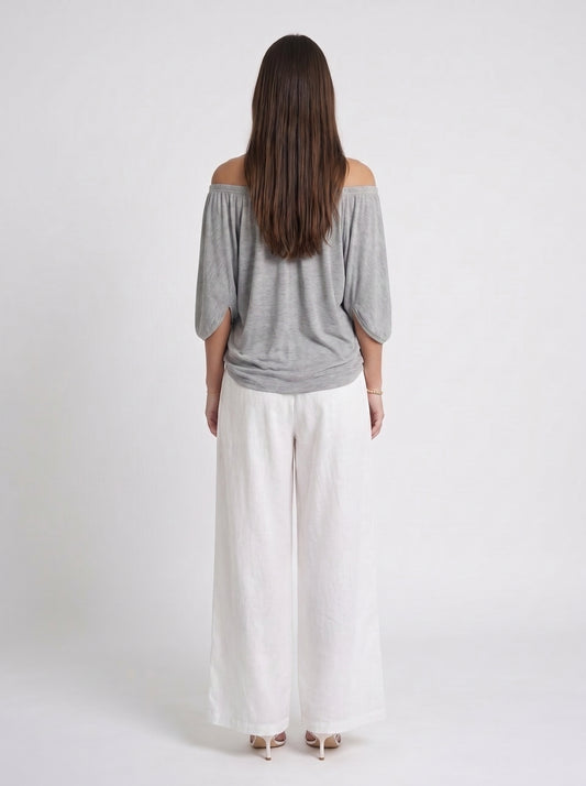 Saga | Coordinato grigio/bianco