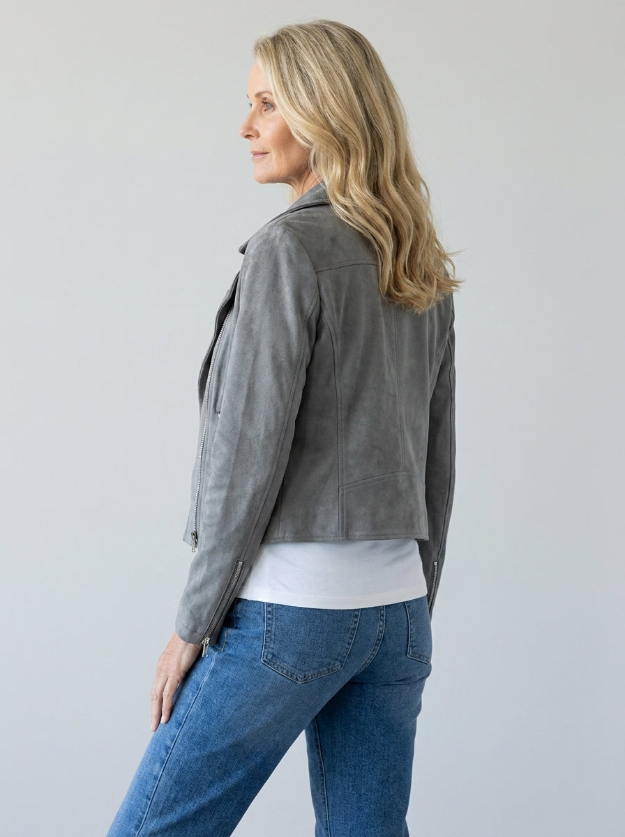 Denia™ | Giacca Corta Multi-Zip con Collo a Revers