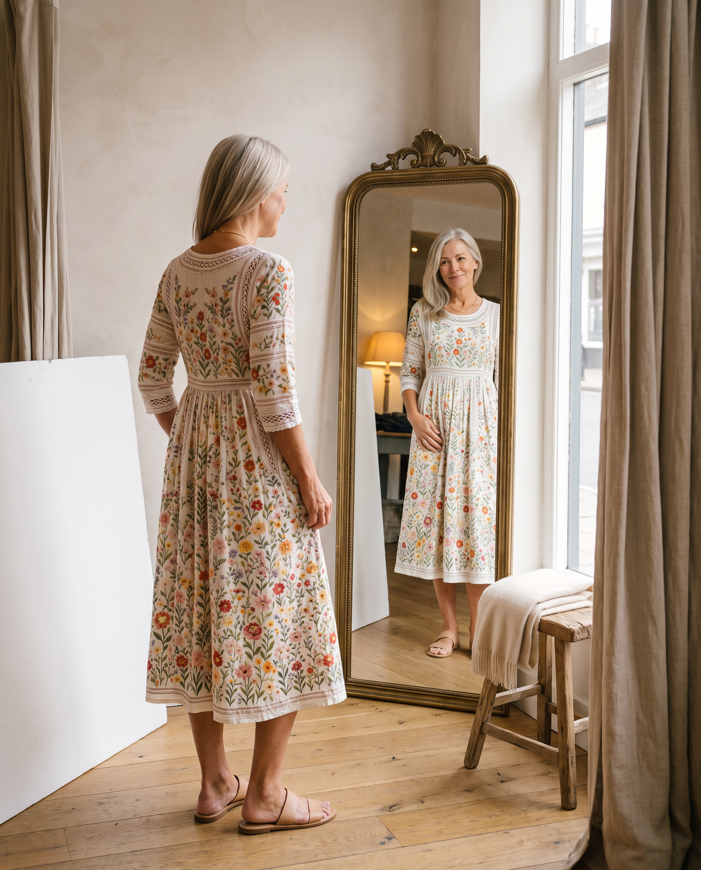 ARABELLA - VESTITO MIDI FLOREALE