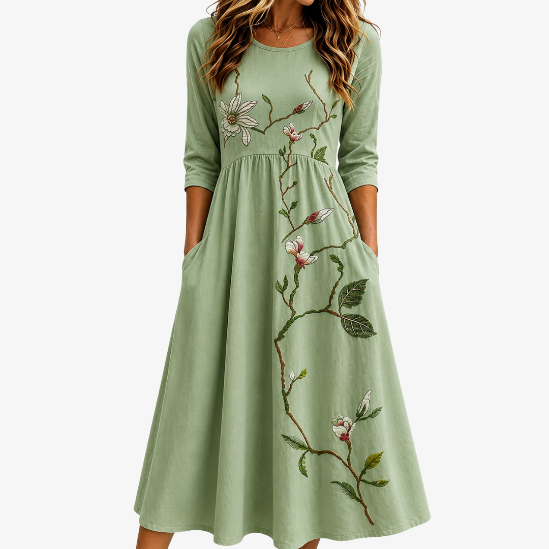 GIOVANNA - VESTITO MIDI FLOREALE