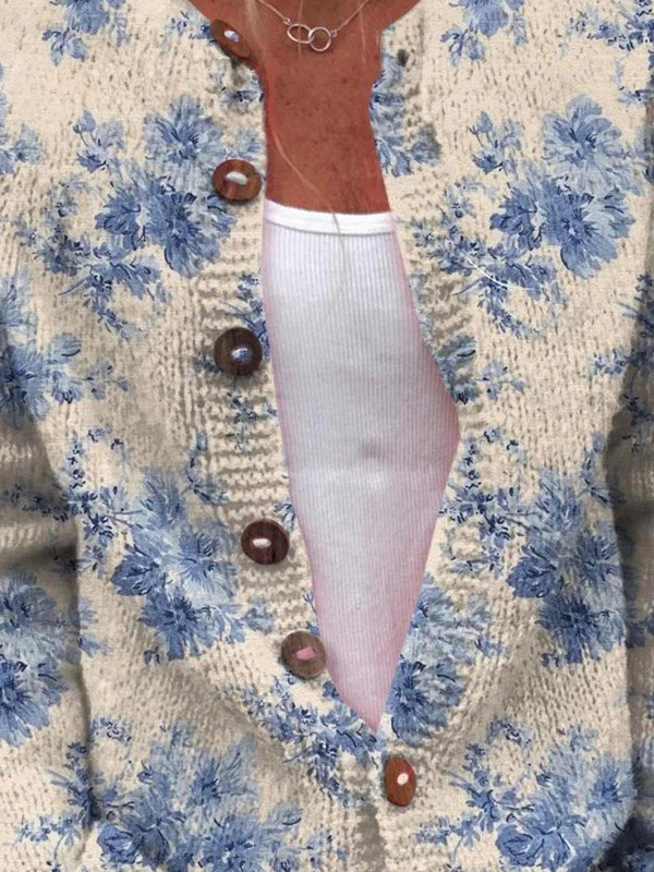 Daysie - Cardigan a maglia vintage (dettaglio)
