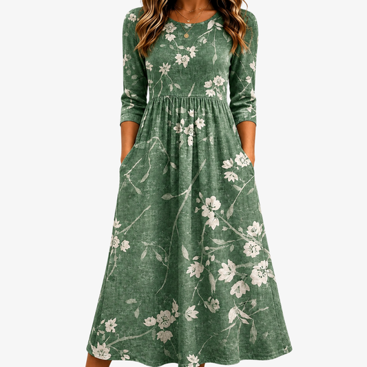 IRENE - VESTITO MIDI FLOREALE