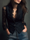 Nadia™ | Blazer Corto con Maniche Semitrasparenti