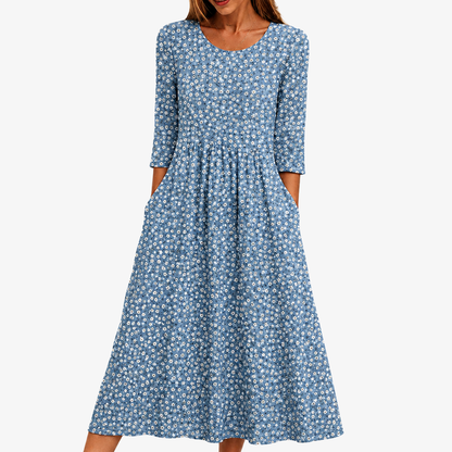 ARIANNA - VESTITO MIDI FLOREALE