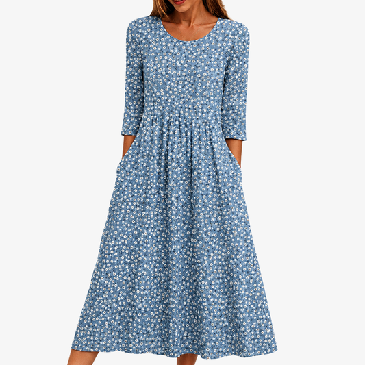 ARIANNA - VESTITO MIDI FLOREALE