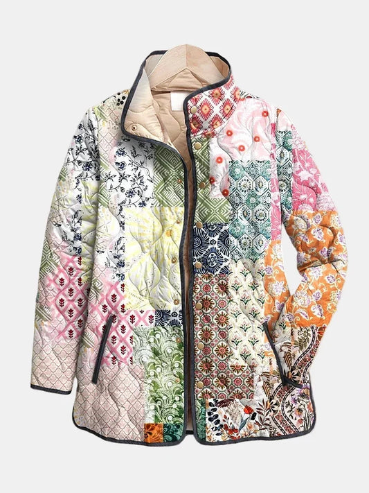 Florence - Giacca Trapuntata Patchwork Bohémien