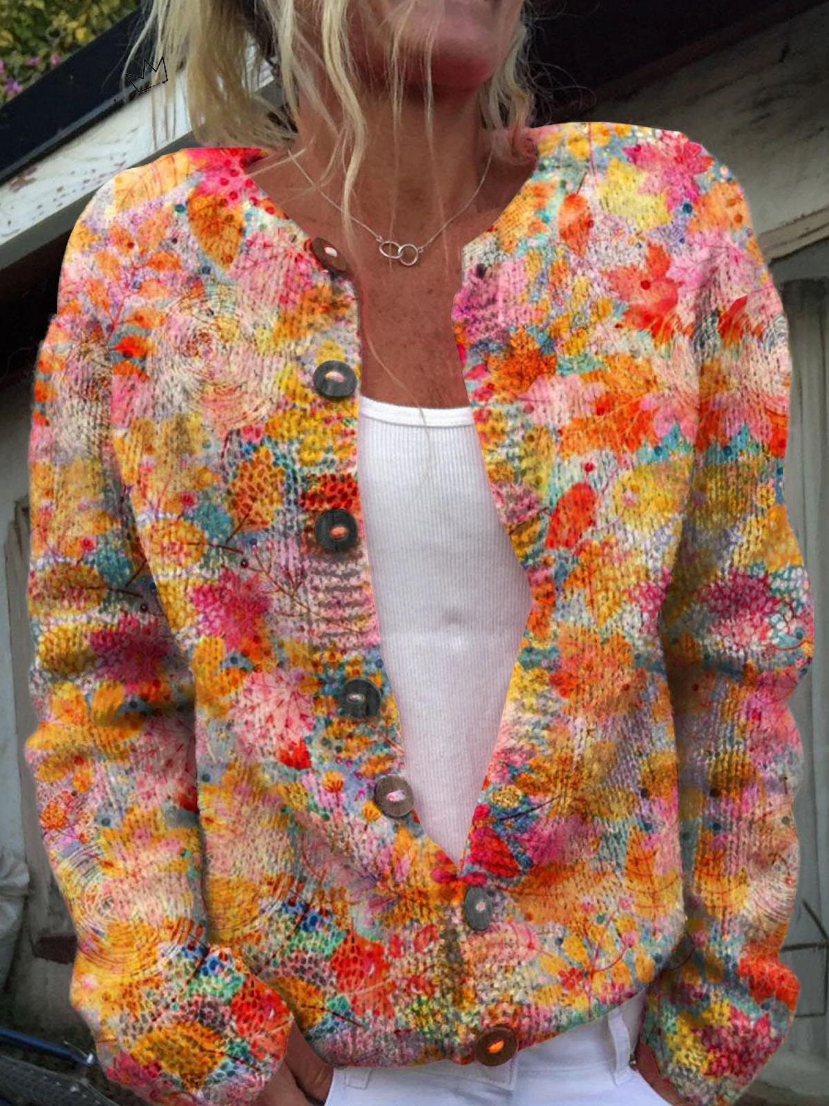 Helena - Cardigan a maglia vintage