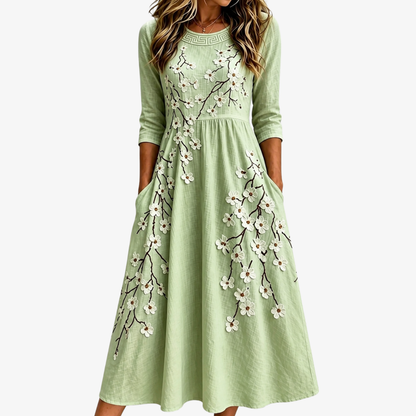 GRETA - VESTITO MIDI FLOREALE