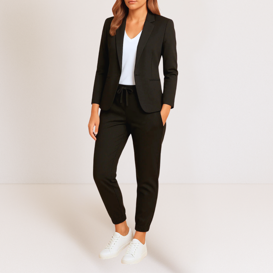 Agnese™ Completo Due Pezzi da Donna - Nero