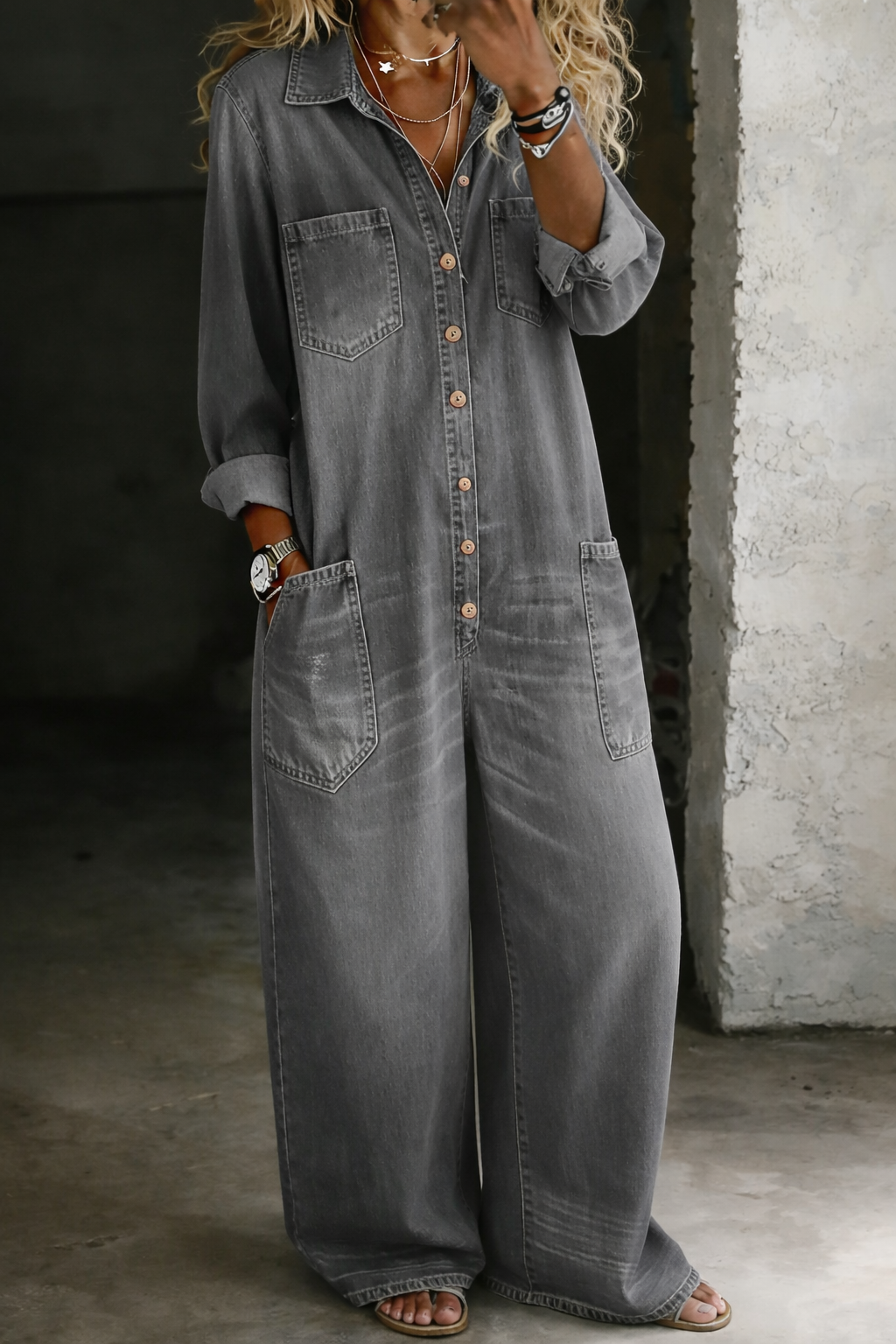 Lena salopette denim