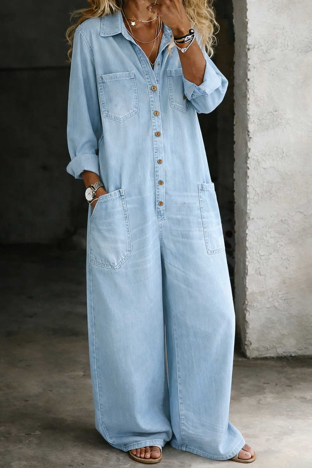 Lena salopette denim