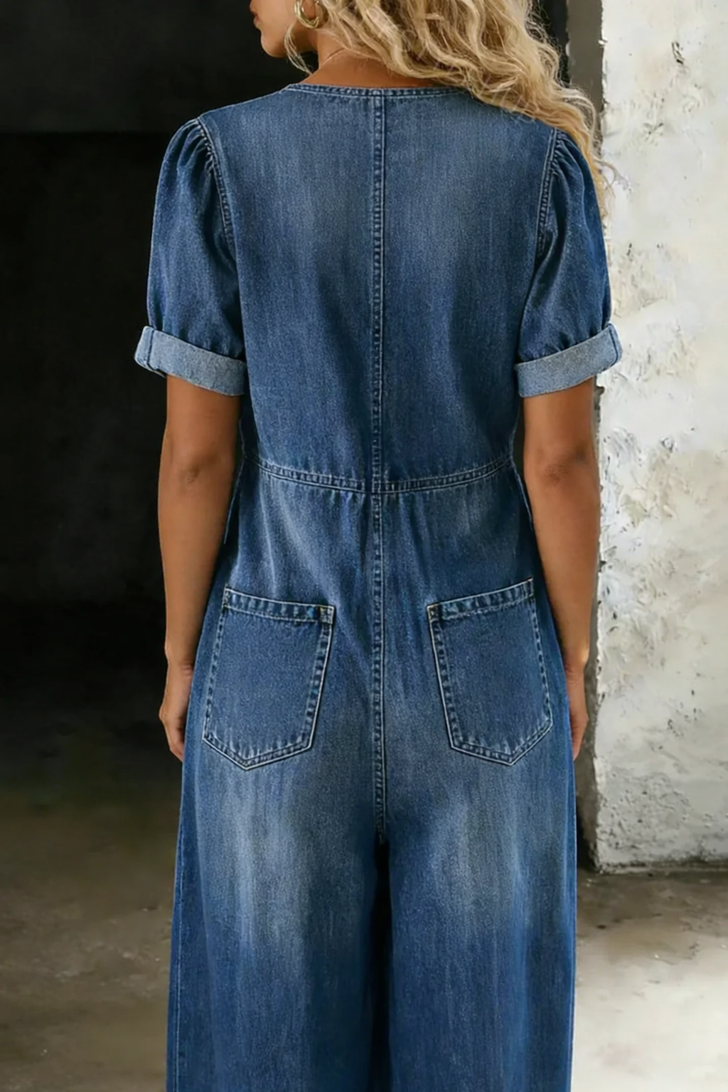 Naya completo denim scollo a V
