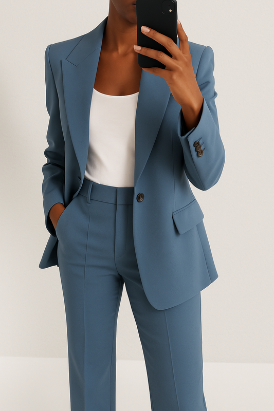 Patrizia™ Tailleur Elegante Sartoriale - Blu