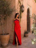 Ylva | Vestito halter con spacco
