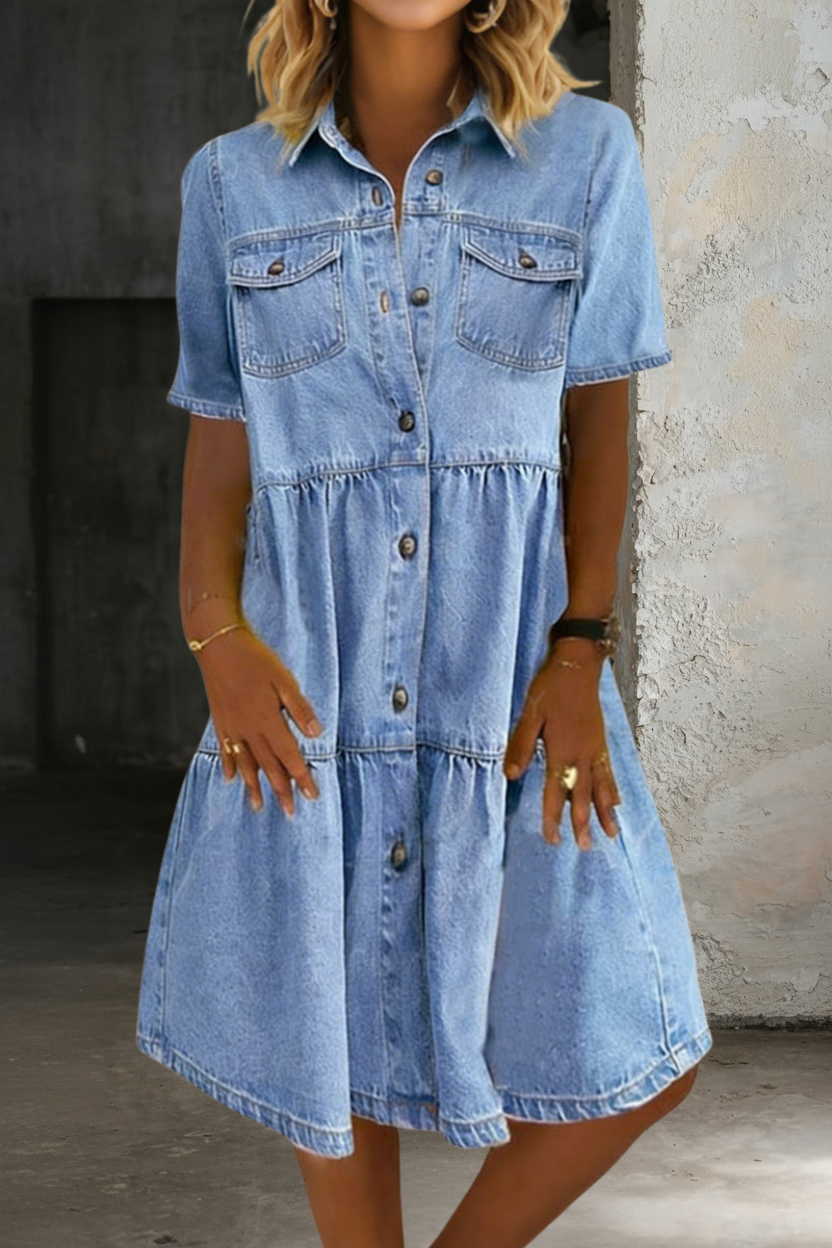 Sofia abito denim elegante