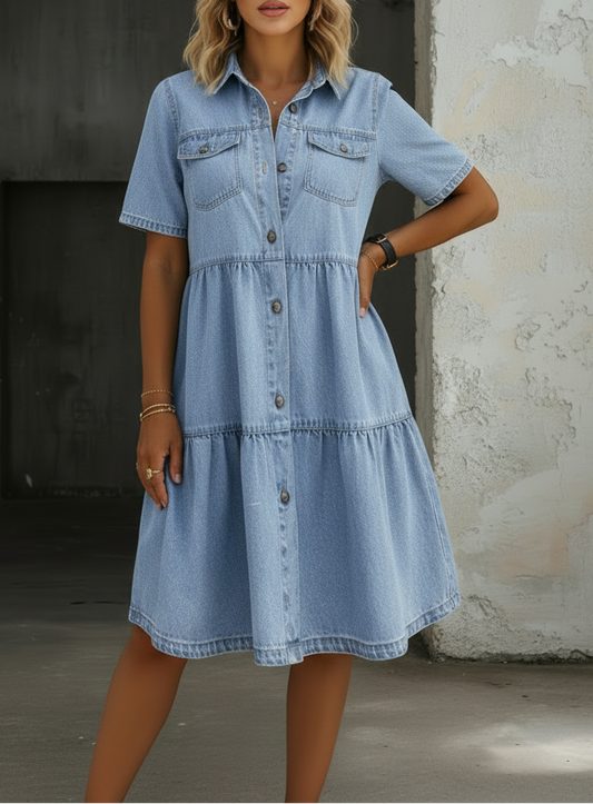 Sofia abito denim elegante