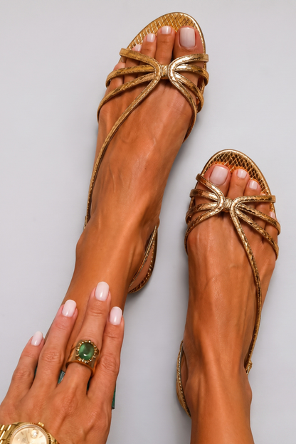 Deila | Sandali con cinturini metallici
