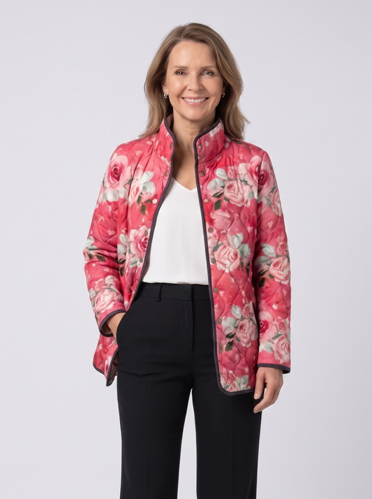 Christine™ | Giacca Trapuntata Rose Cipria
