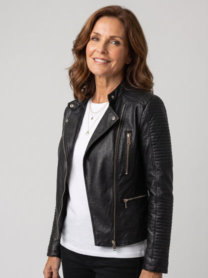 Biker™ | Giacca in Ecopelle con Zip