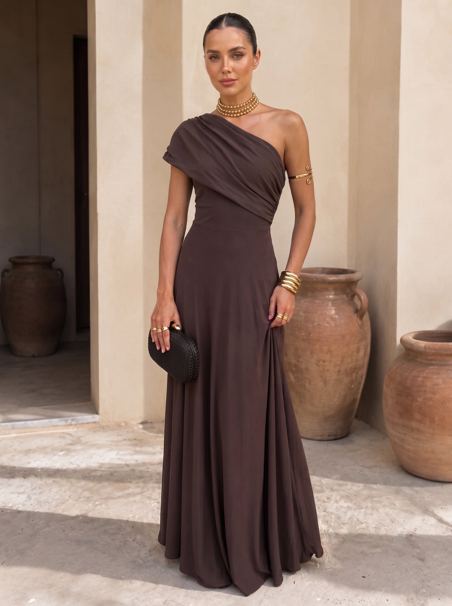 Sigrid | Vestito marrone caldo