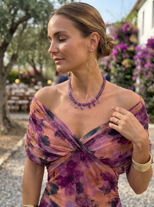 Hilda | Vestito lungo con scollo a V