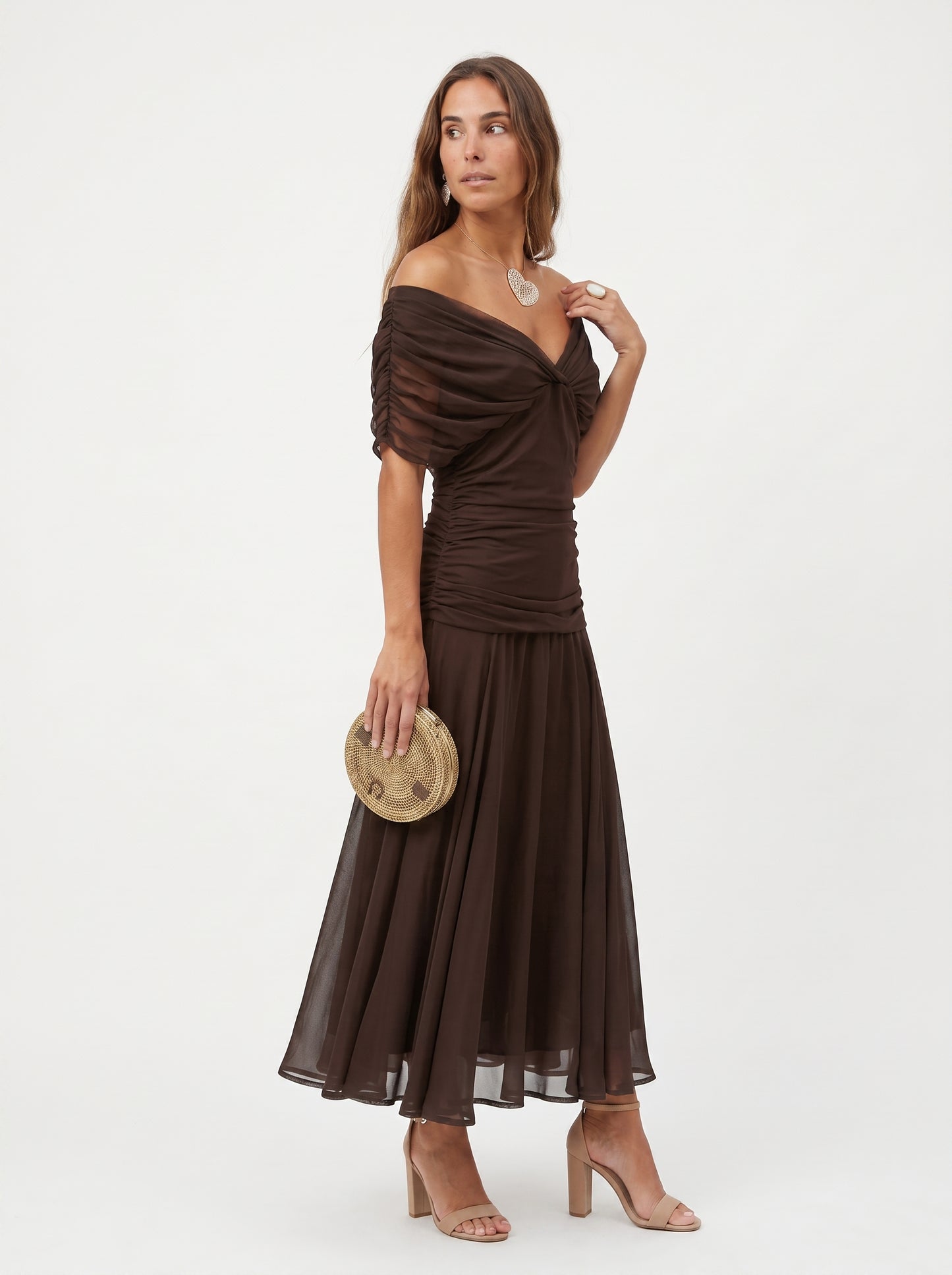 Hilda | Vestito lungo con scollo a V