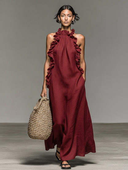 Laura | Maxi vestito con tasche
