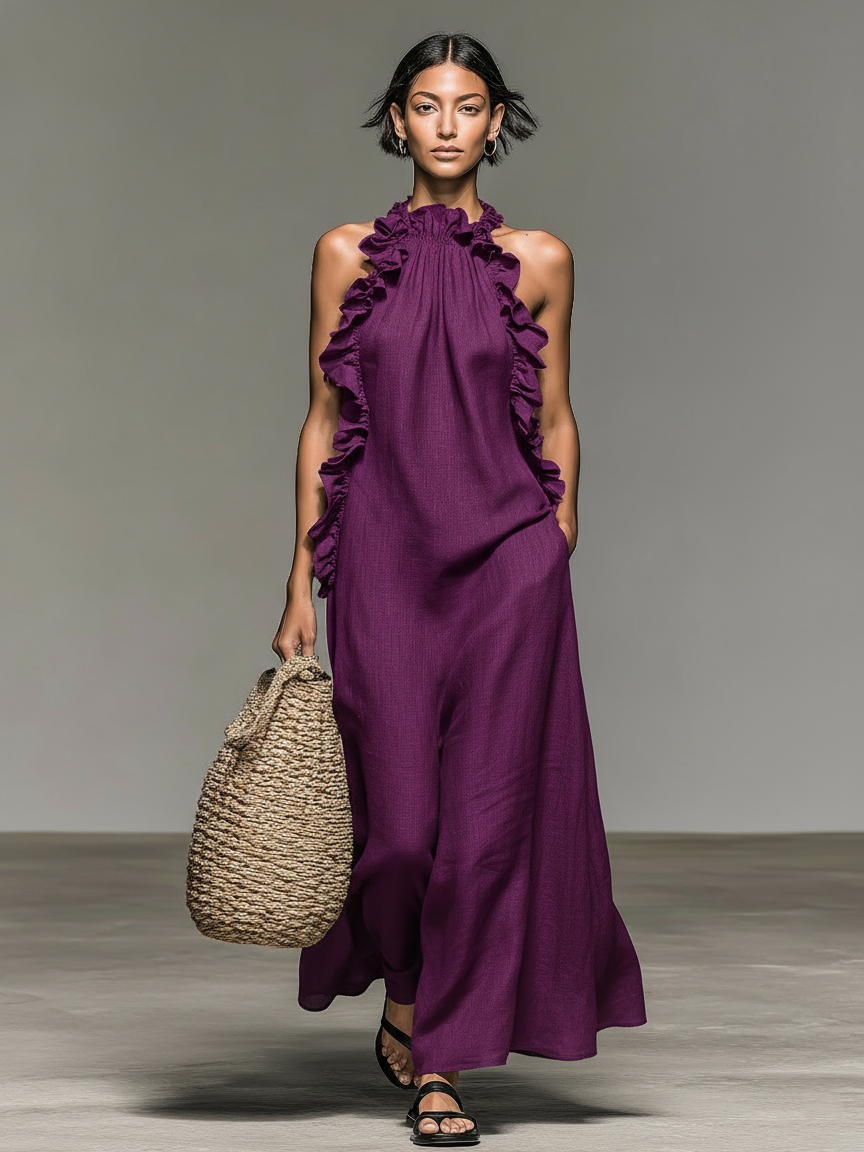 Laura | Maxi vestito con tasche