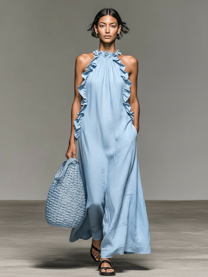 Laura | Maxi vestito con tasche