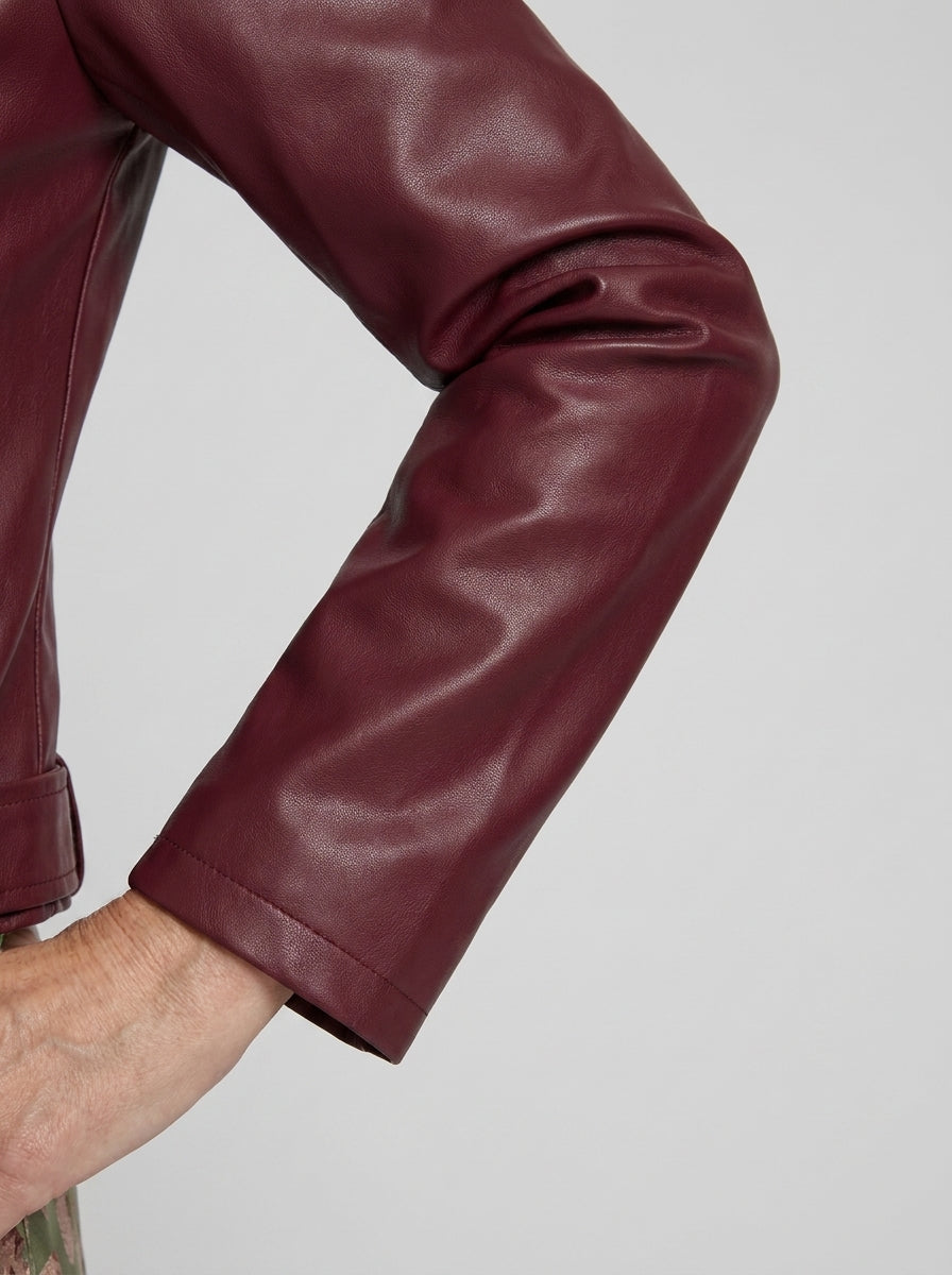 Ivrea™ | Giacca Corta in Ecopelle Street Style