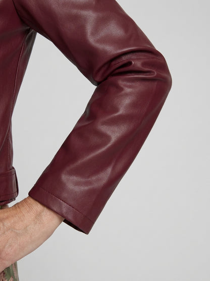 Ivrea™ | Giacca Corta in Ecopelle Street Style