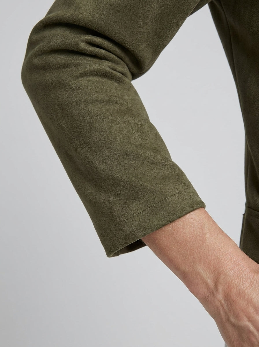 Sable™ | Giacca Corta in Scamosciato Sintetico