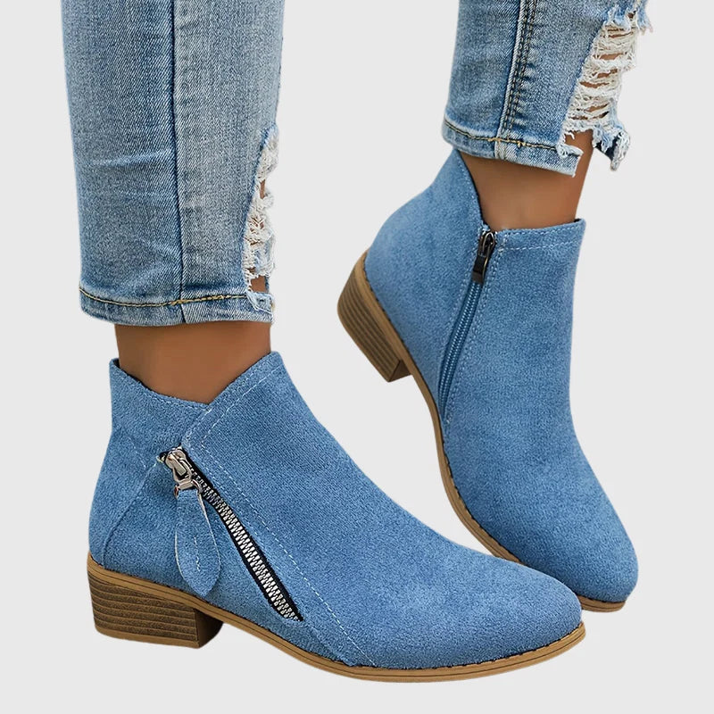 Sienna™ — Tronchetti blu denim collage colori