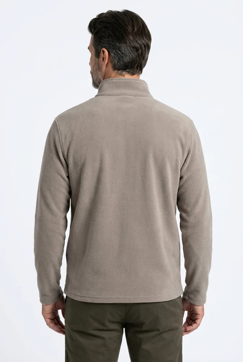 Lars | Fleecetröja taupe