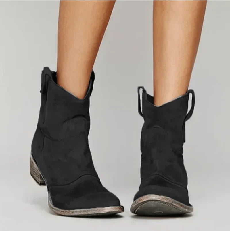 Charlotte™ Ortopedici — Stivali western camoscio lilla