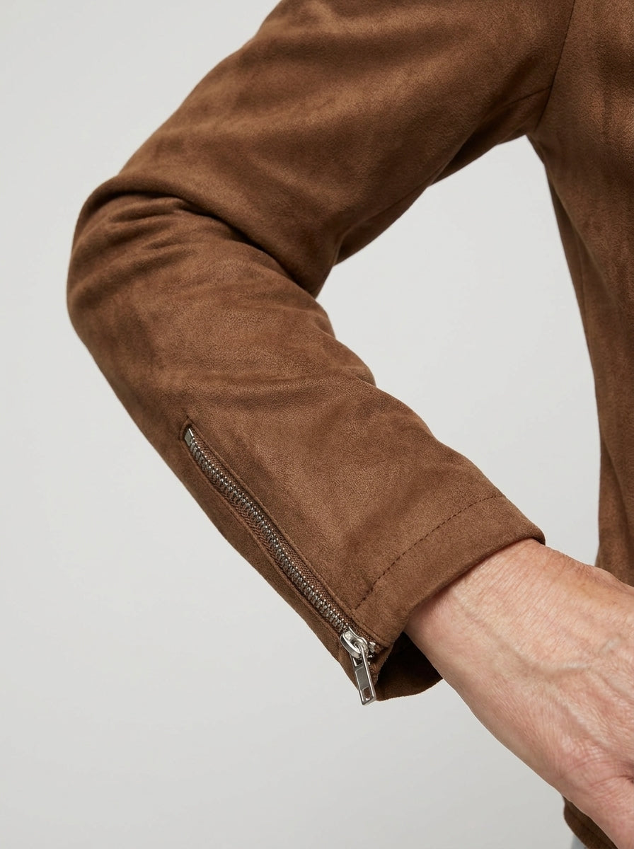 Denia™ | Giacca Corta Multi-Zip con Collo a Revers