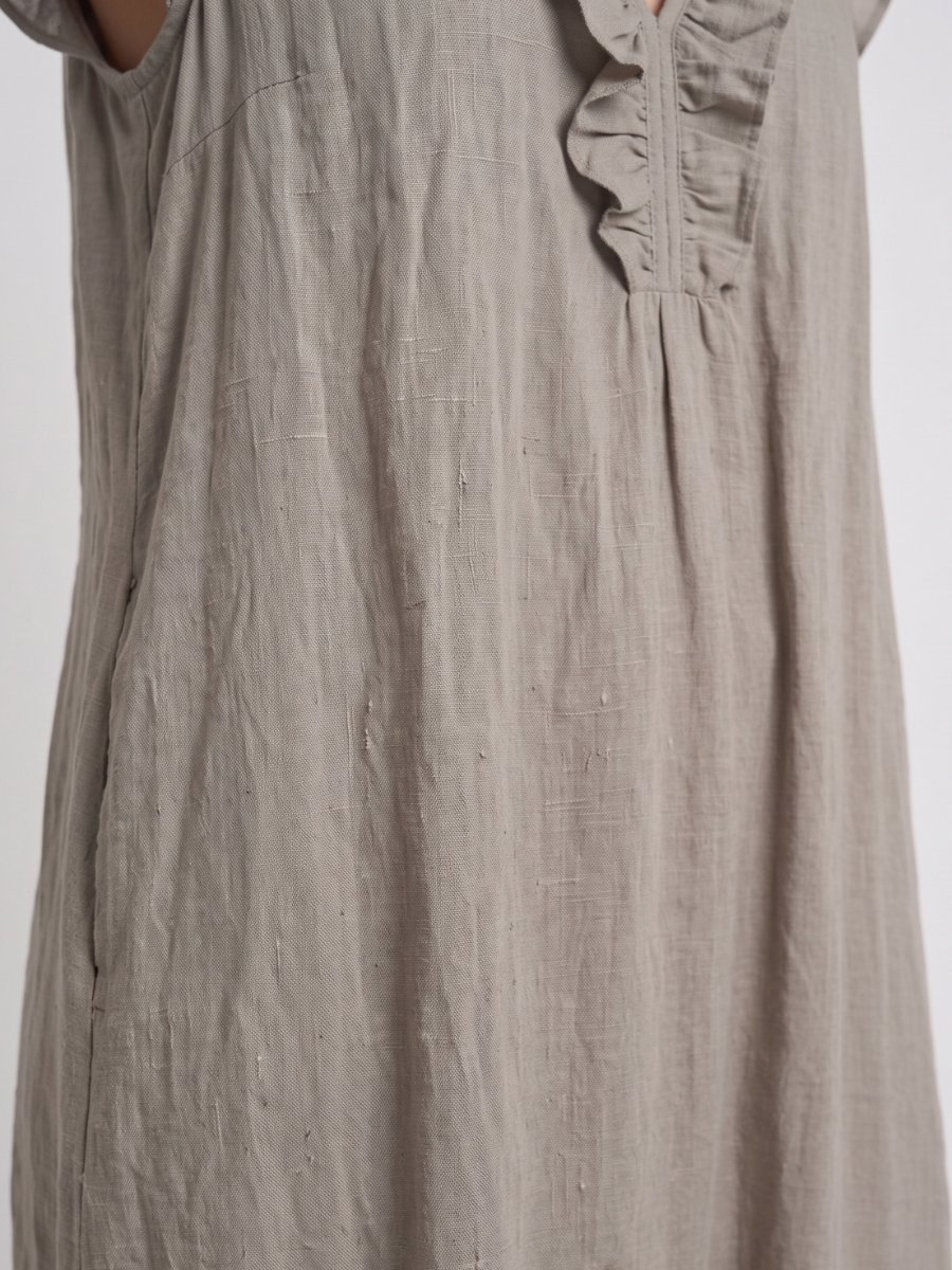 Nina | Maxiklänning taupe