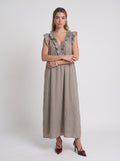 Nina | Maxivestito taupe