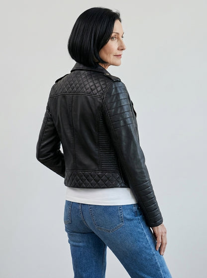 Vexa™ | Giacca Corta Biker in Ecopelle