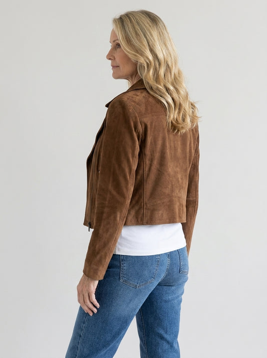 Denia™ | Giacca Corta Multi-Zip con Collo a Revers
