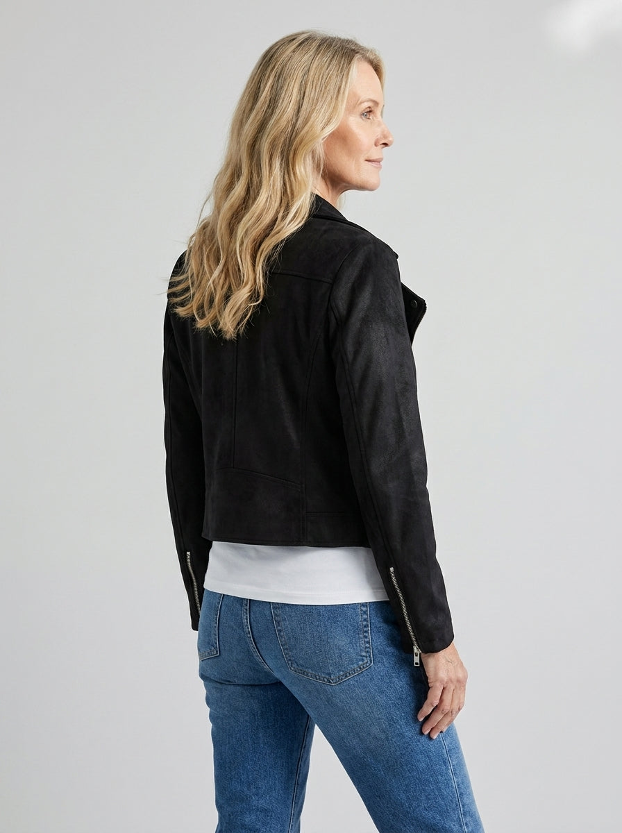 Denia™ | Giacca Corta Multi-Zip con Collo a Revers