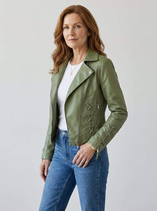 Roxie™ | Giacca in Ecopelle Rock Style