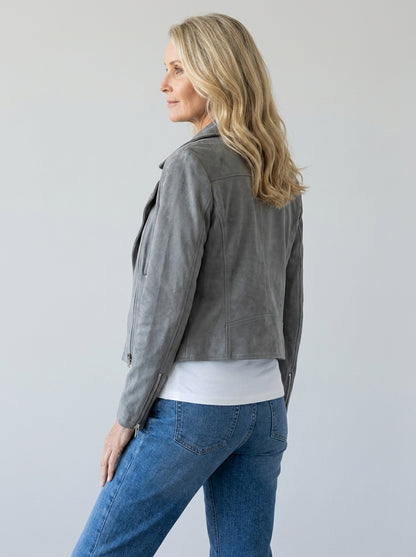 Denia™ | Giacca Corta Multi-Zip con Collo a Revers