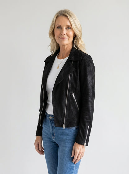 Denia™ | Giacca Corta Multi-Zip con Collo a Revers