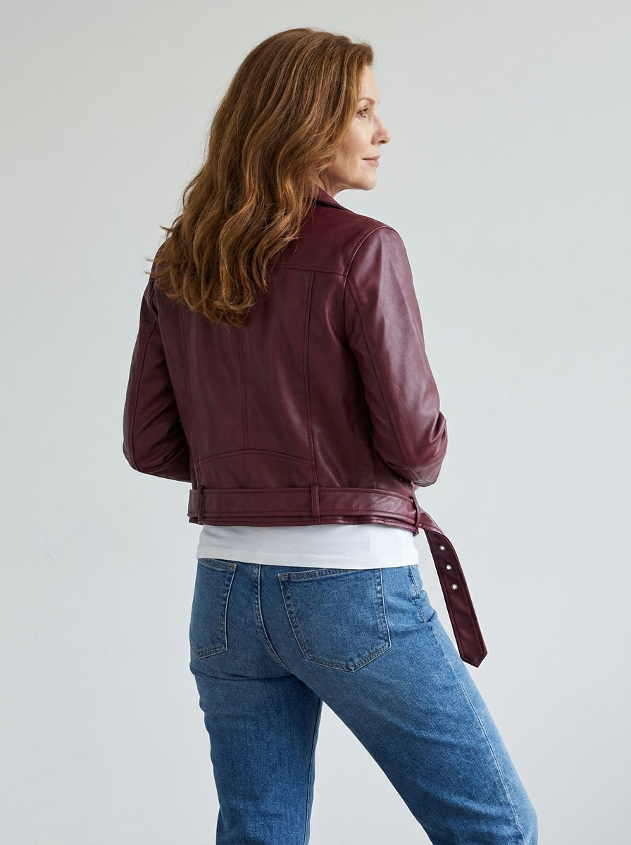 Ivrea™ | Giacca Corta in Ecopelle Street Style