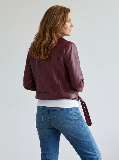 Ivrea™ | Giacca Corta in Ecopelle Street Style