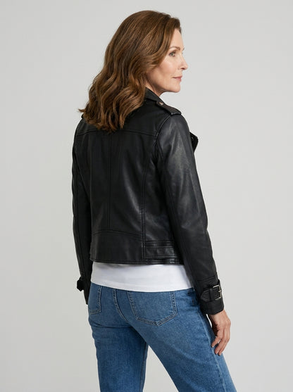 Kyra™ | Giacca Corta in Ecopelle Stile Y2K