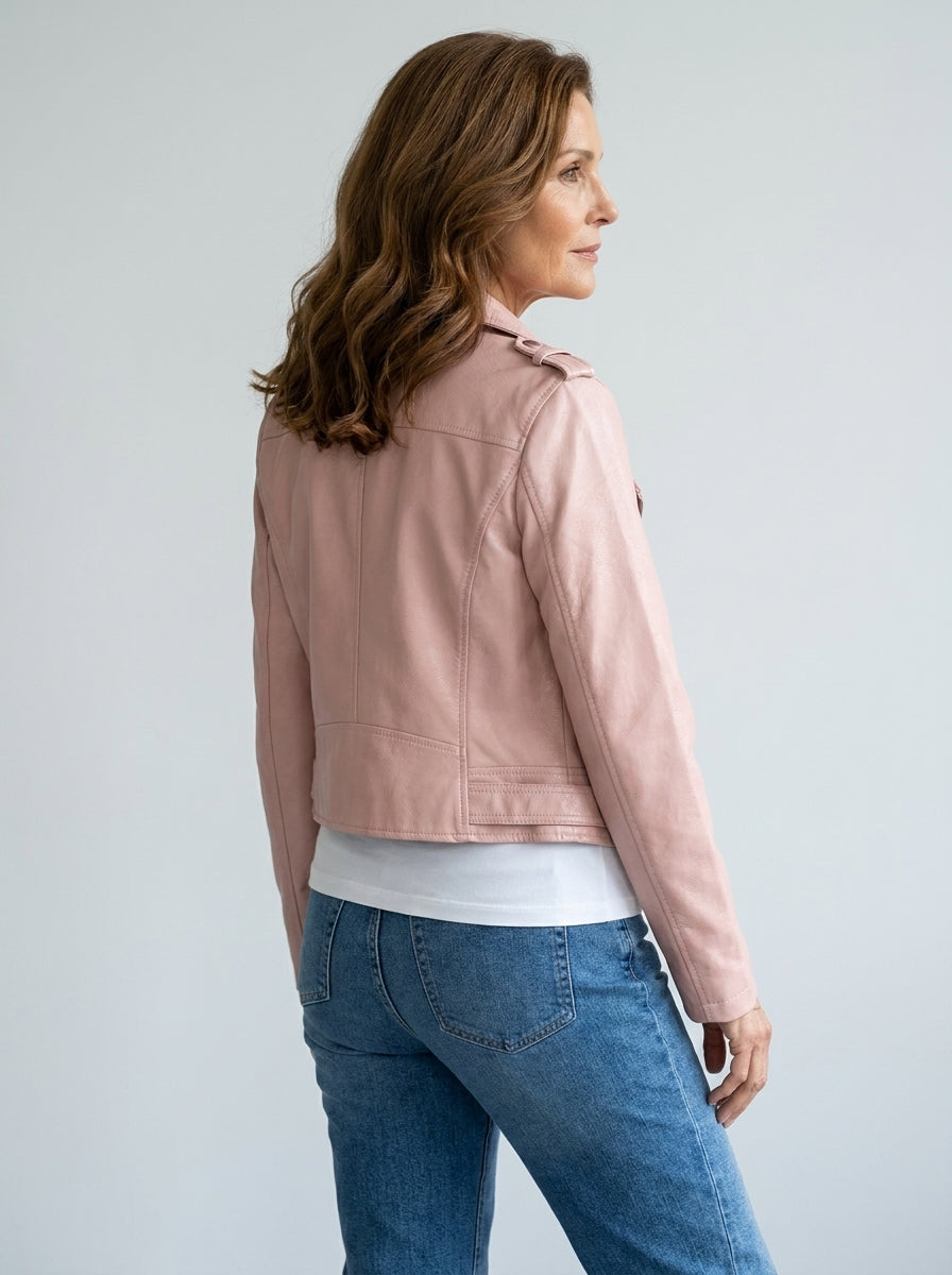Kyra™ | Giacca Corta in Ecopelle Stile Y2K